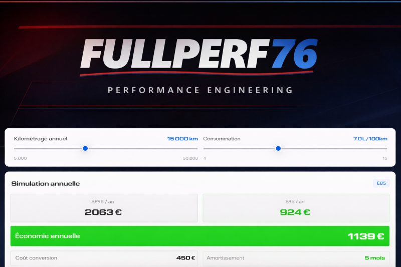 Conversion E85 rapide et rentable – Écologique – Alvimare entre Le Havre et Rouen proche Bolbec